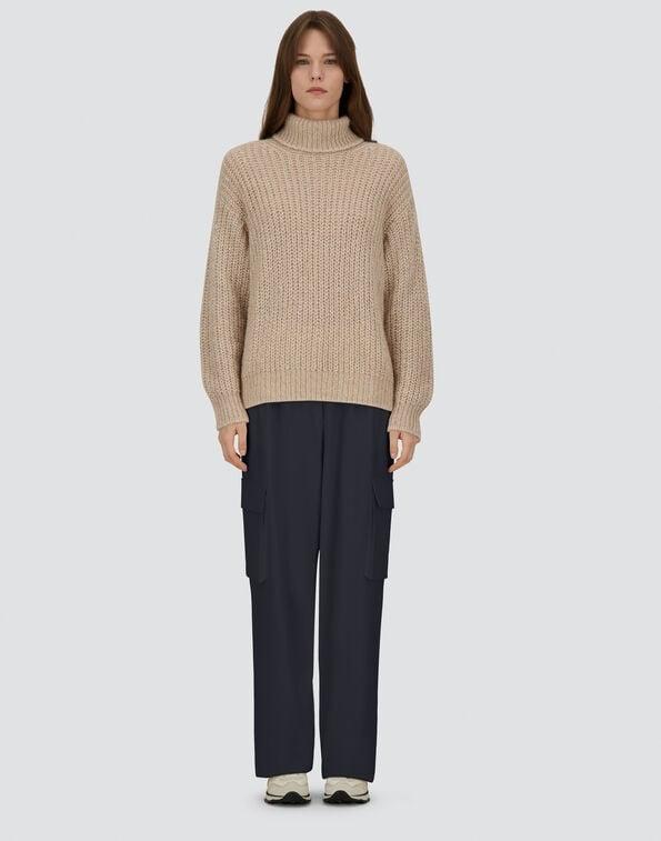 PANTALONI CARGO IN FLUID WOOL<BR/> PT000179D33453 9487 HERNO