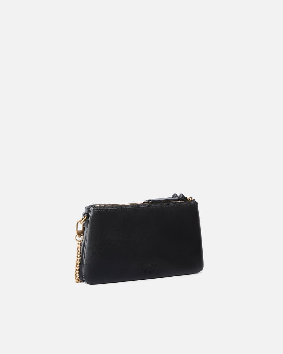 Borsa a tracolla Mini Double Bag piccola in pelle con tracolla<BR/> 105359A0QO Z99Q PINKO