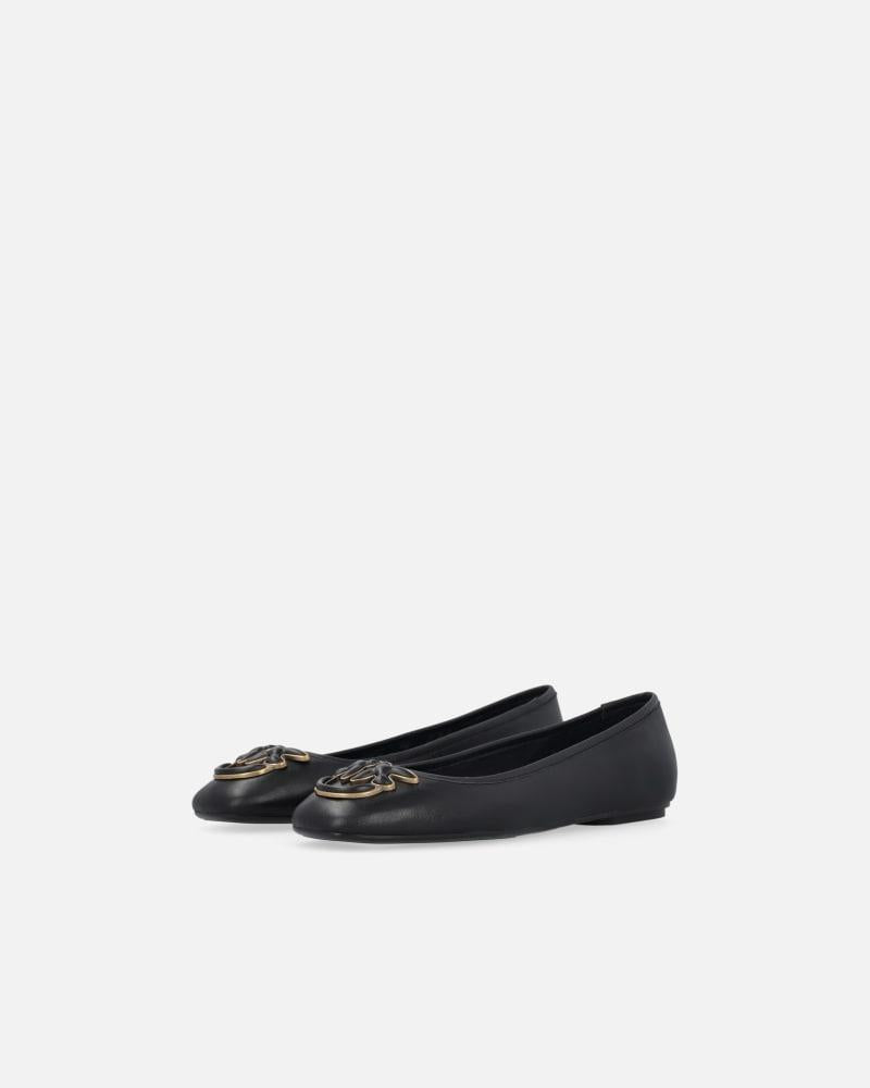 Ballerine flat in nappa con logo Love Birds SD0379P003 Z99 PINKO