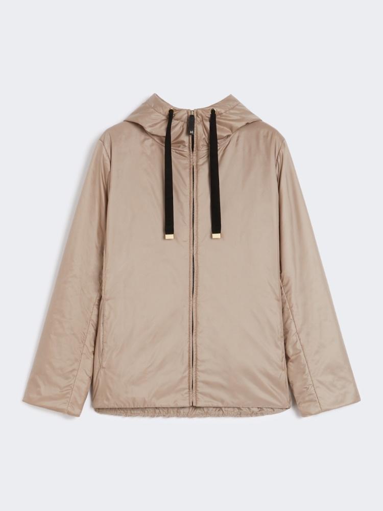 Giacca imbottita con cappuccio in tela antigoccia GREENH 026 MAX MARA THE CUBE