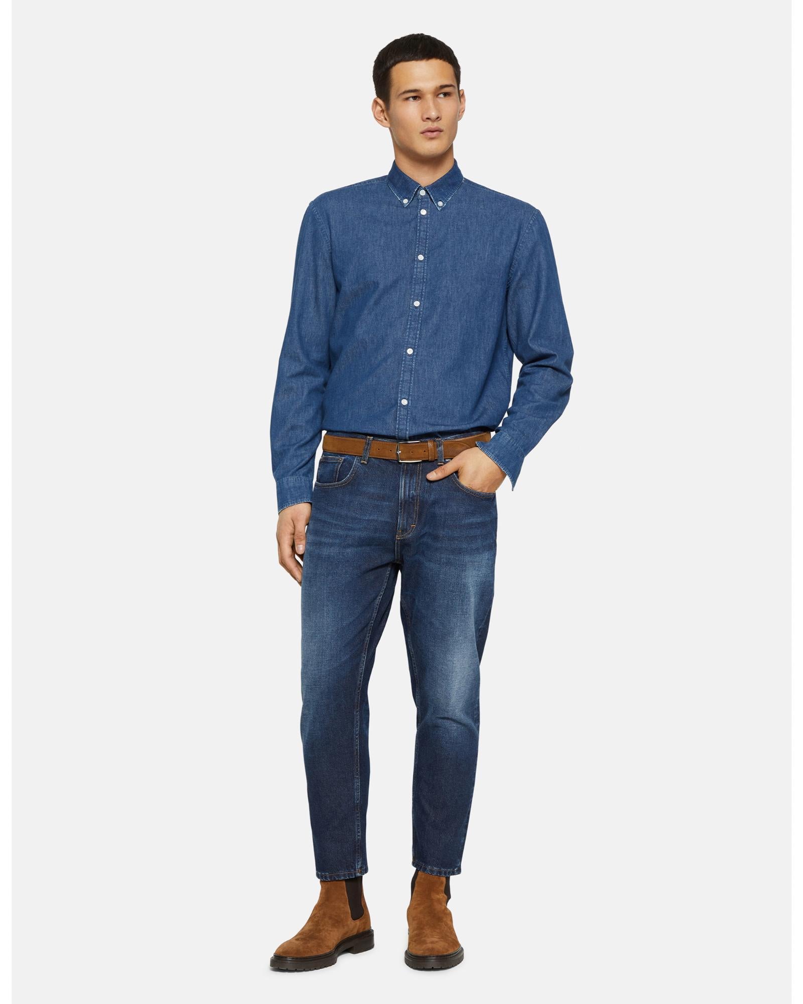 Jeans uomo Jago in cotone denim