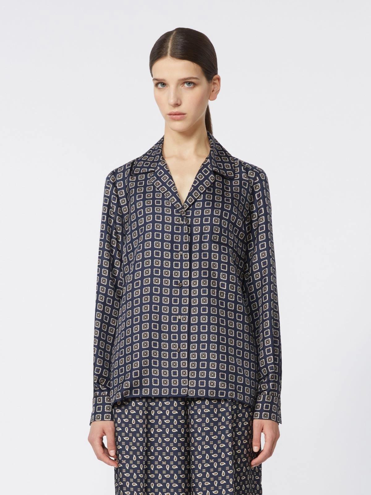MXMDISCO<BR/>Camicia semiaderente in seta stampata MXMDISCO 002 MAX MARA