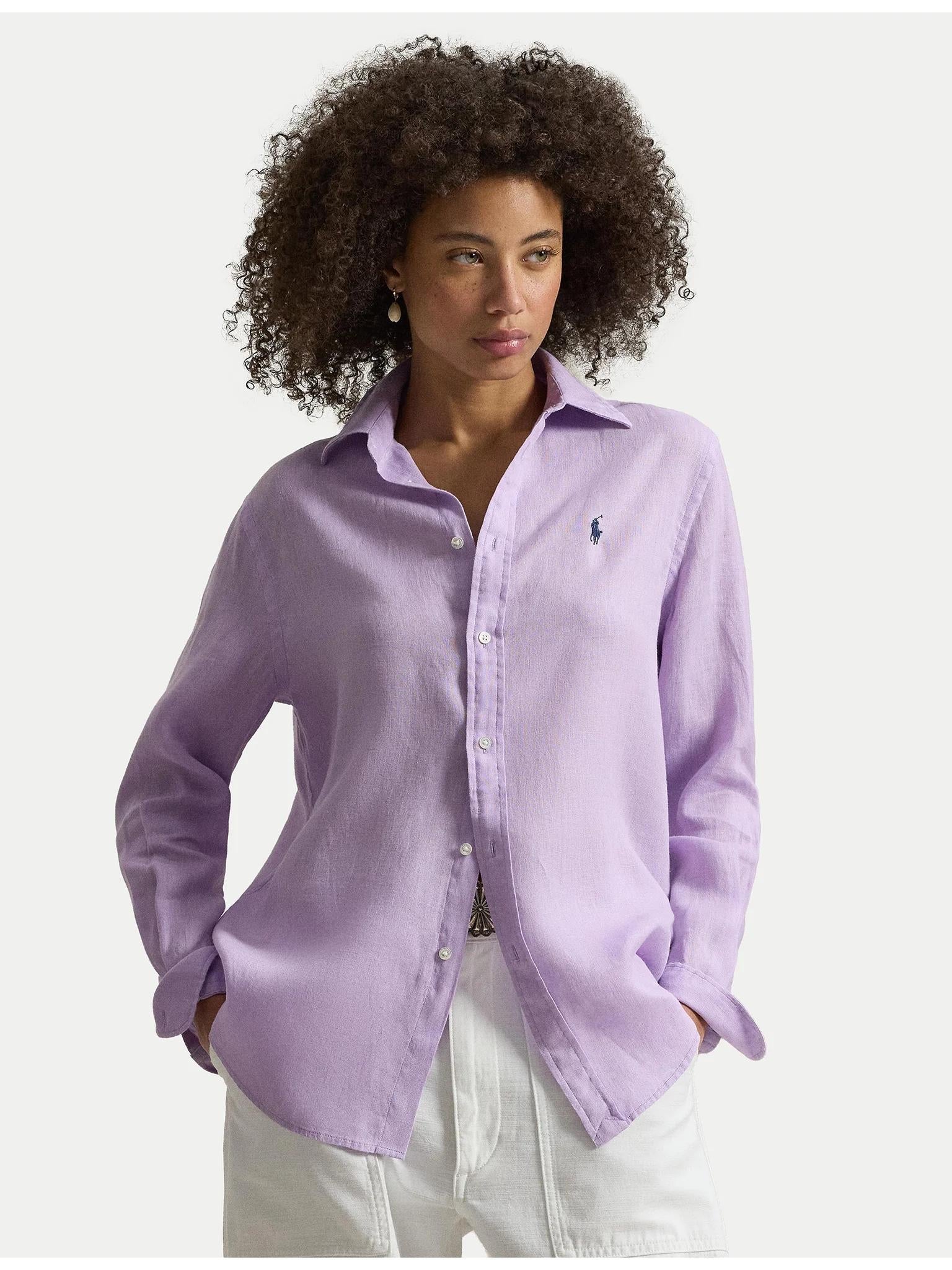 Camicia donna Polo Ralph Lauren realizzata in lino 211970730 513 RALPH LAUREN