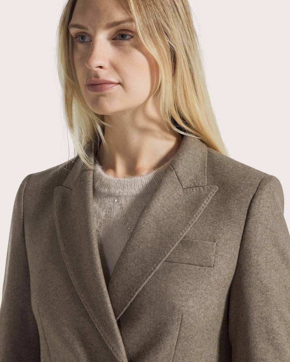 Giacca doppiopetto in flanella GI0736130101 055 SEVENTY