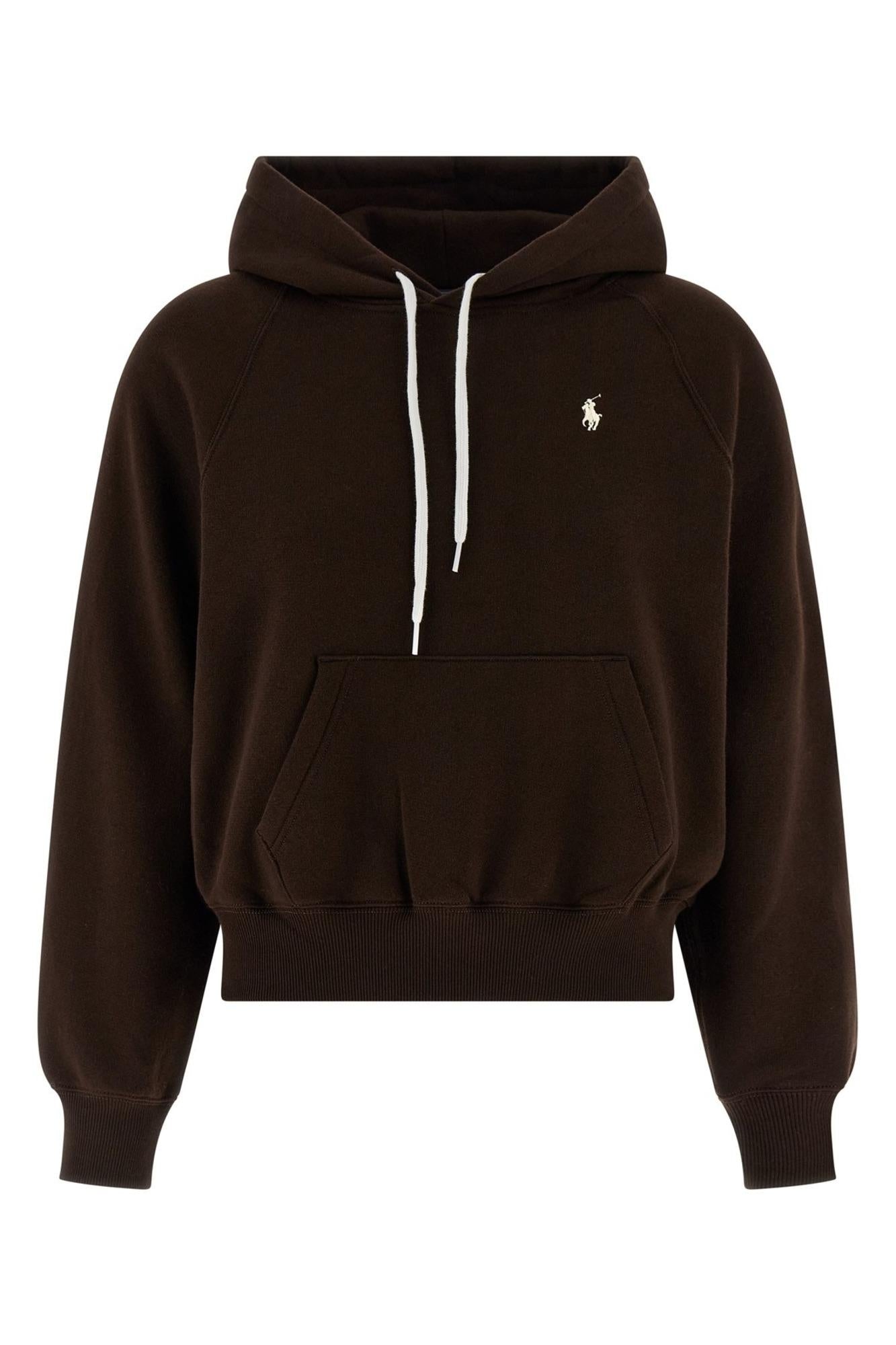 Felpa donna in cotone con cappuccio 211971698 007 RALPH LAUREN