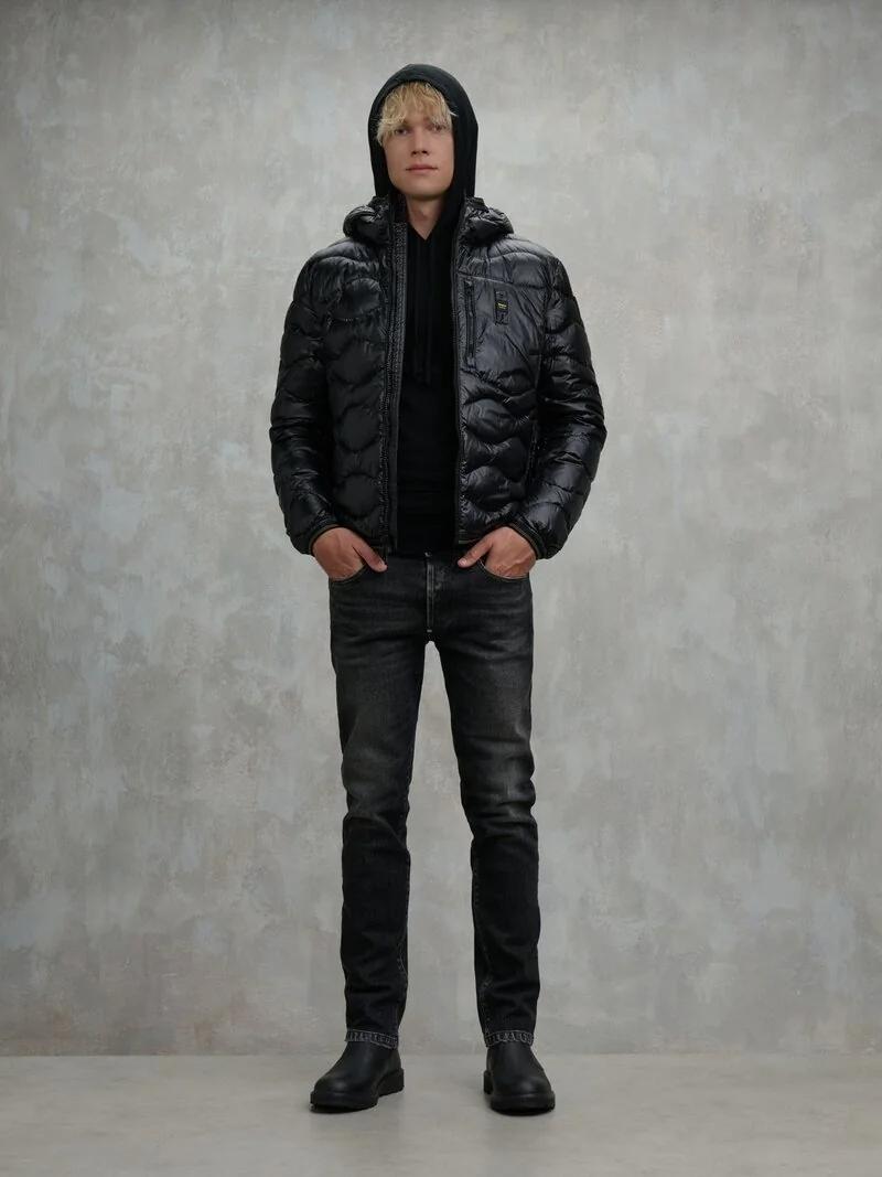 PIUMINO AD ONDE WAVE<BR/> BLUC03074 6355/999 BLAUER