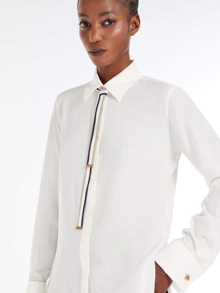 Camicia donna in seta con cravattino APOLLO 001 MAX MARA