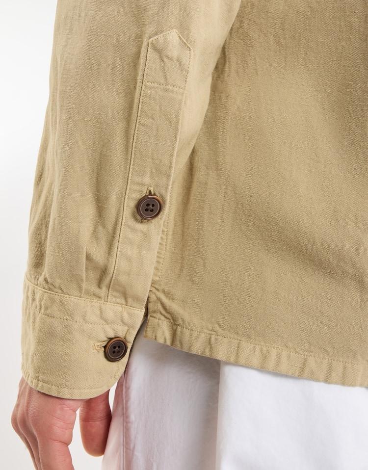 Camicia uomo in canvas NCMA150261TXBR C008 FAY