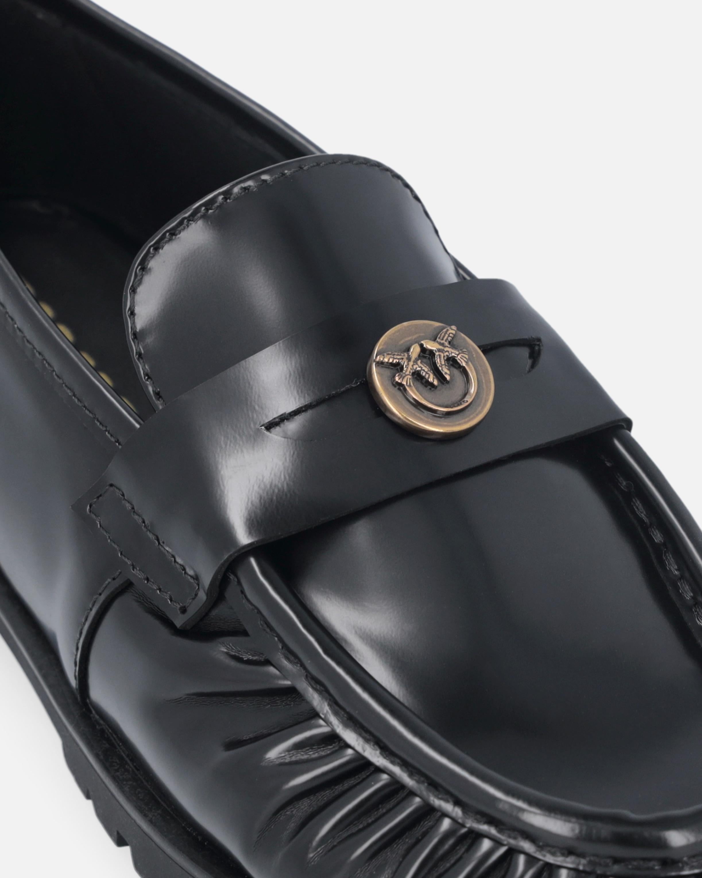 Mocassini con placca logo Love Birds<BR/><BR/> SD0435P114 Z99 PINKO