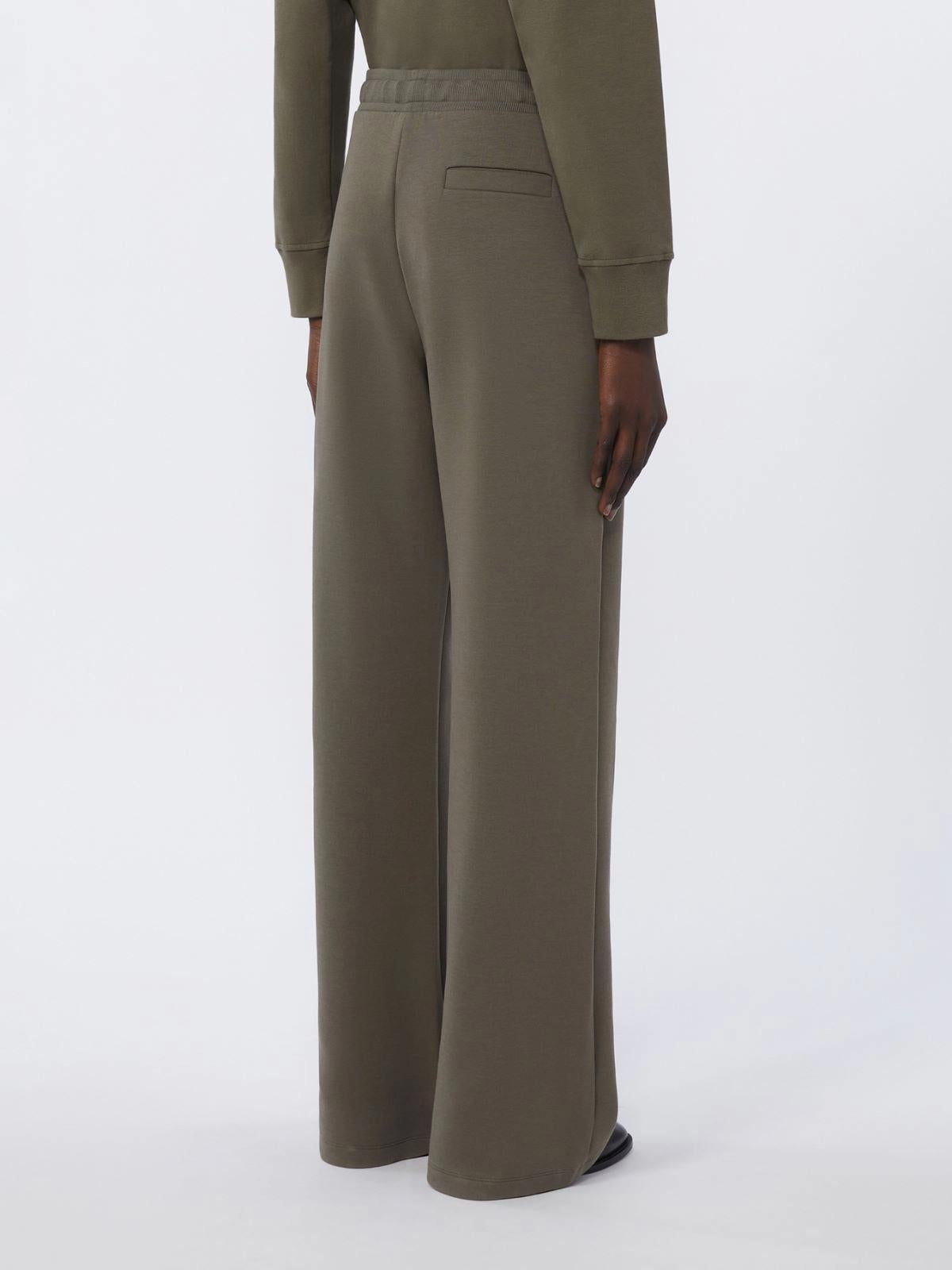 SMMBALI<BR/>Pantalone ampio in jersey - Verde kaki<BR/> SMMBALI 007 S MAX MARA