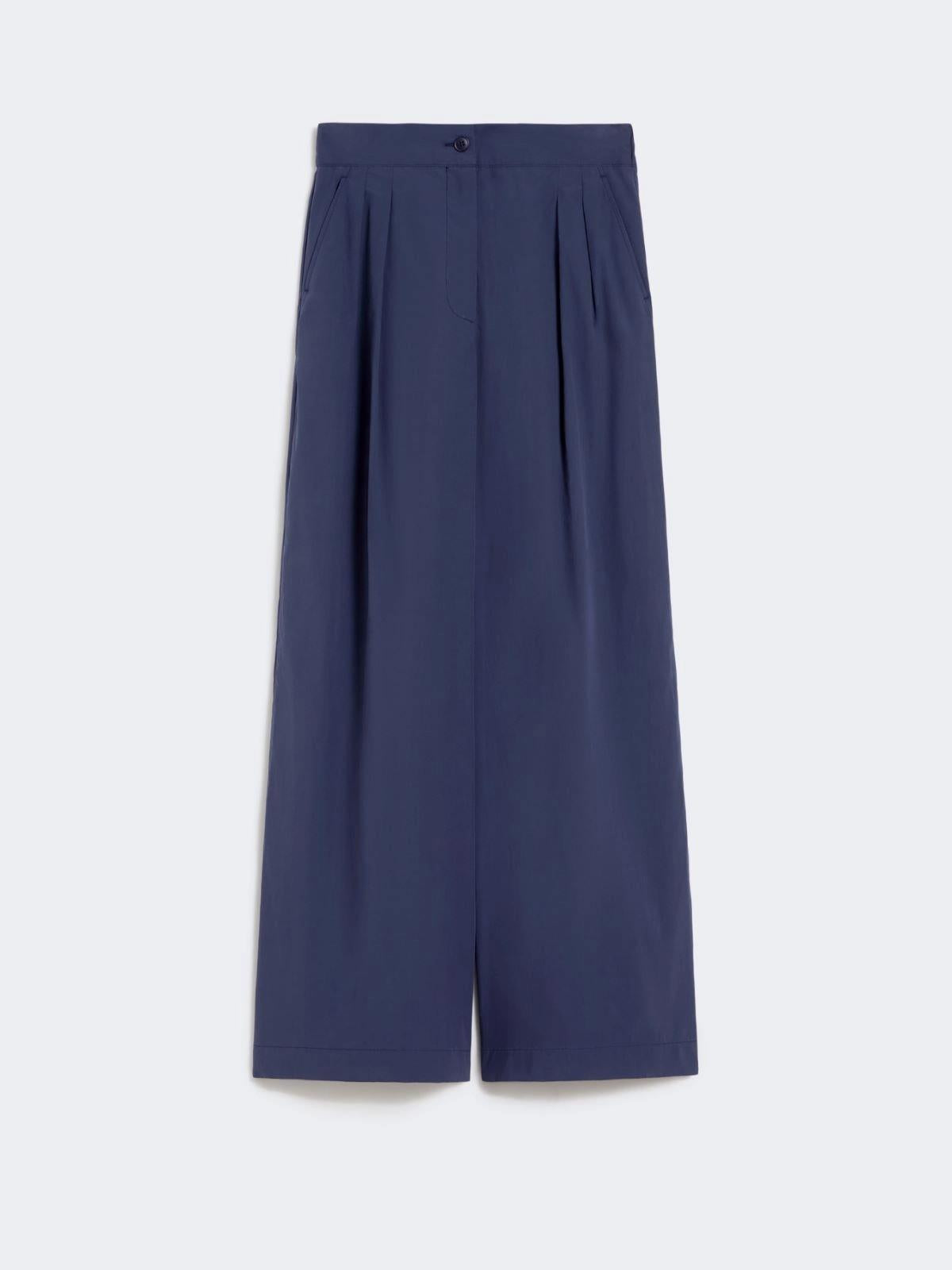 Pantalone ampio in popeline di cotone - BLU<BR/> WKDBENDA 008 WEEKEND