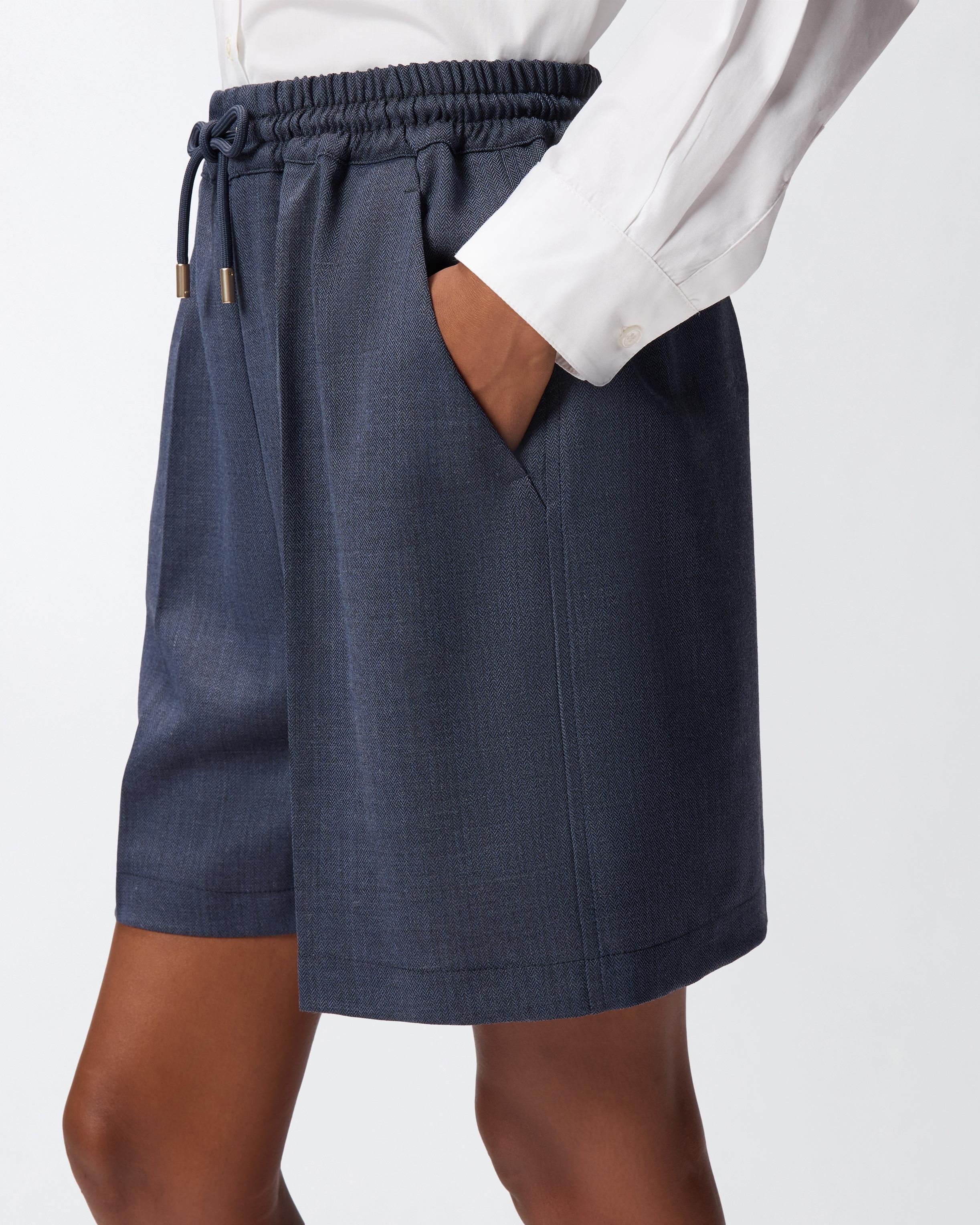 scarola<BR/>Pantaloncini shorts in lana armaturata<BR/><BR/> 105742A2SN G02 PINKO