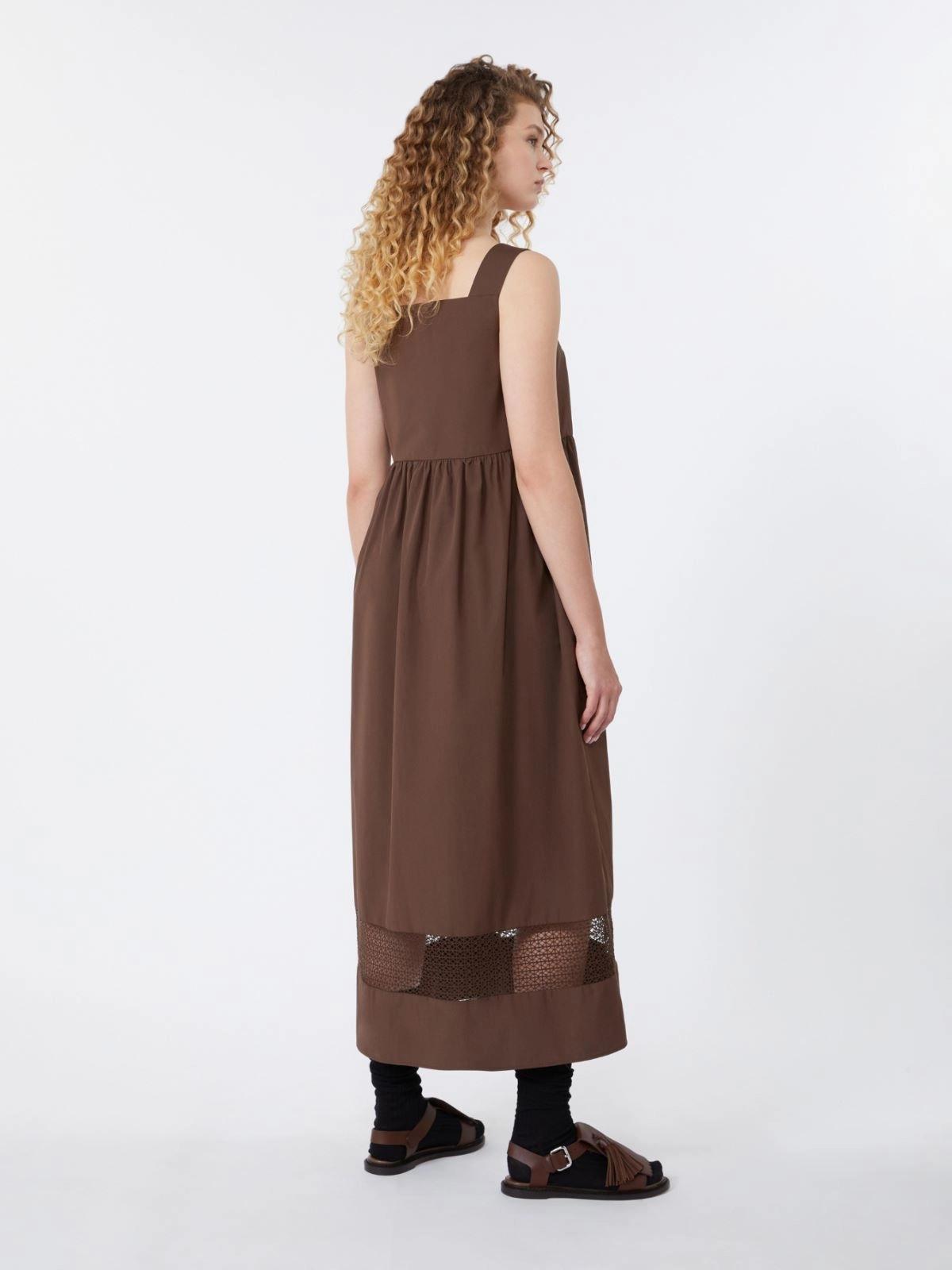 Abito smanicato in popeline di cotone - CIOCCOLATO<BR/> WKDGOLA 036 WEEKEND