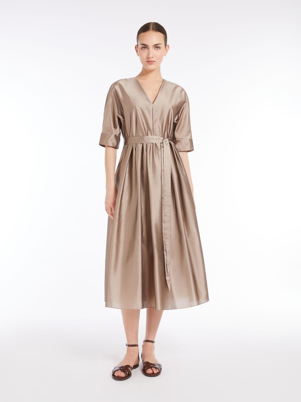 Abito lungo in organza di seta<BR/> VIOLA 001 S MAX MARA