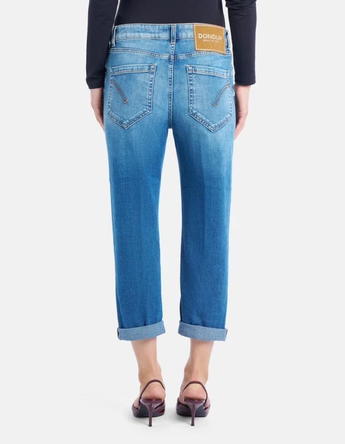 Jeans Koons loose in denim stretch<BR/> DP268BDS0345LG6 800 DONDUP