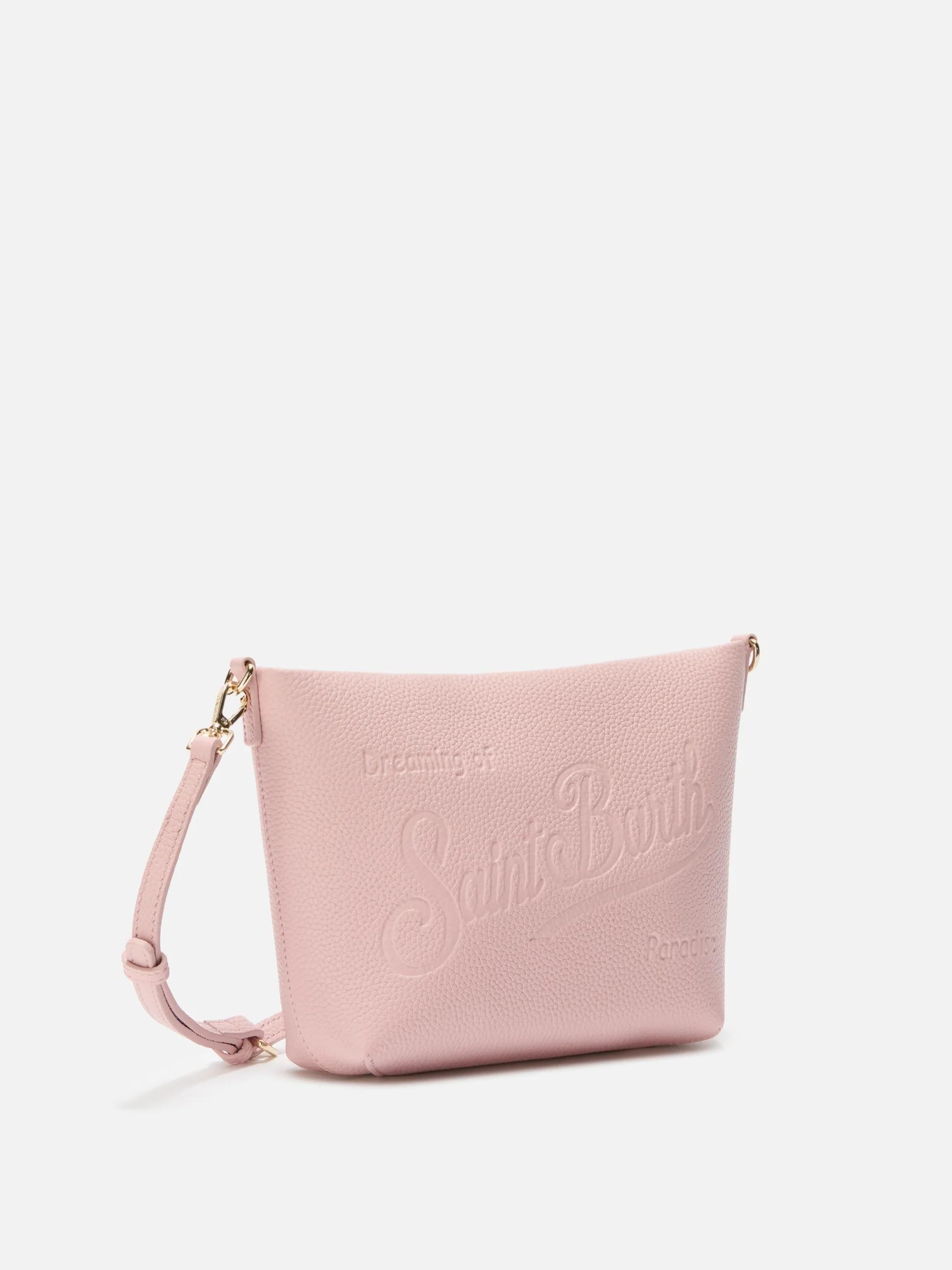 Borsa a spalla Aline Bag in pelle martellata rosa ALI0034 00642I MC2 SAINT BARTH