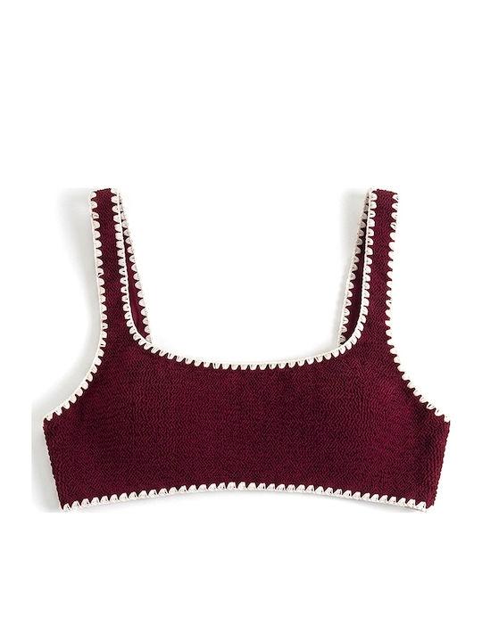 Top bikini bralette SAINT BARTH NAIMA Bordeaux/Panna NAIM008 09077L MC2 SAINT BARTH