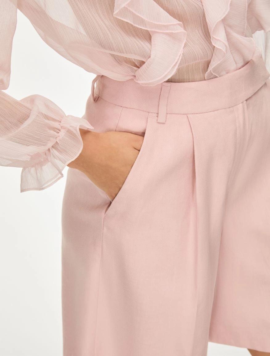 BERMUDA SHORTS IN MISTO LINO IBLCOCCOLE 002 IBLUES