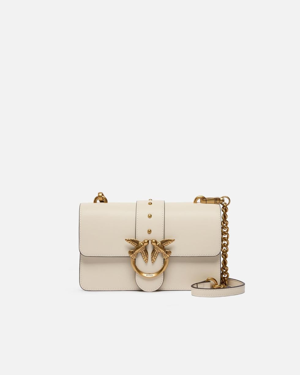 Borsa a tracolla piccola Love Bag One in pelle<BR/> 105856A0F1 Z14Q PINKO