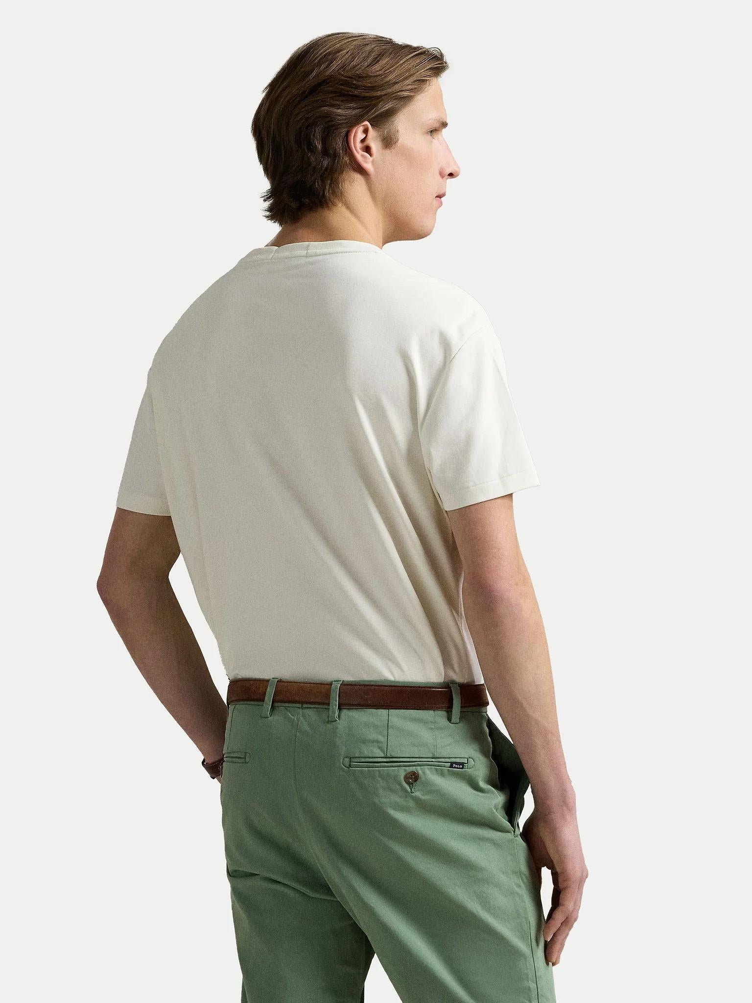 T-shirt in cotone con pony multicolor 710740727 094 RALPH LAUREN