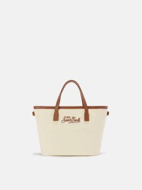 Borsa City mini in nylon bianca<BR/> CB0005 01818L MC2 SAINT BARTH