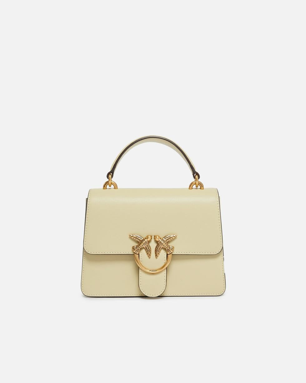 Borsa mini a mano Love Bag Top Handle in pelle<BR/> 100071A0F1 C39Q PINKO