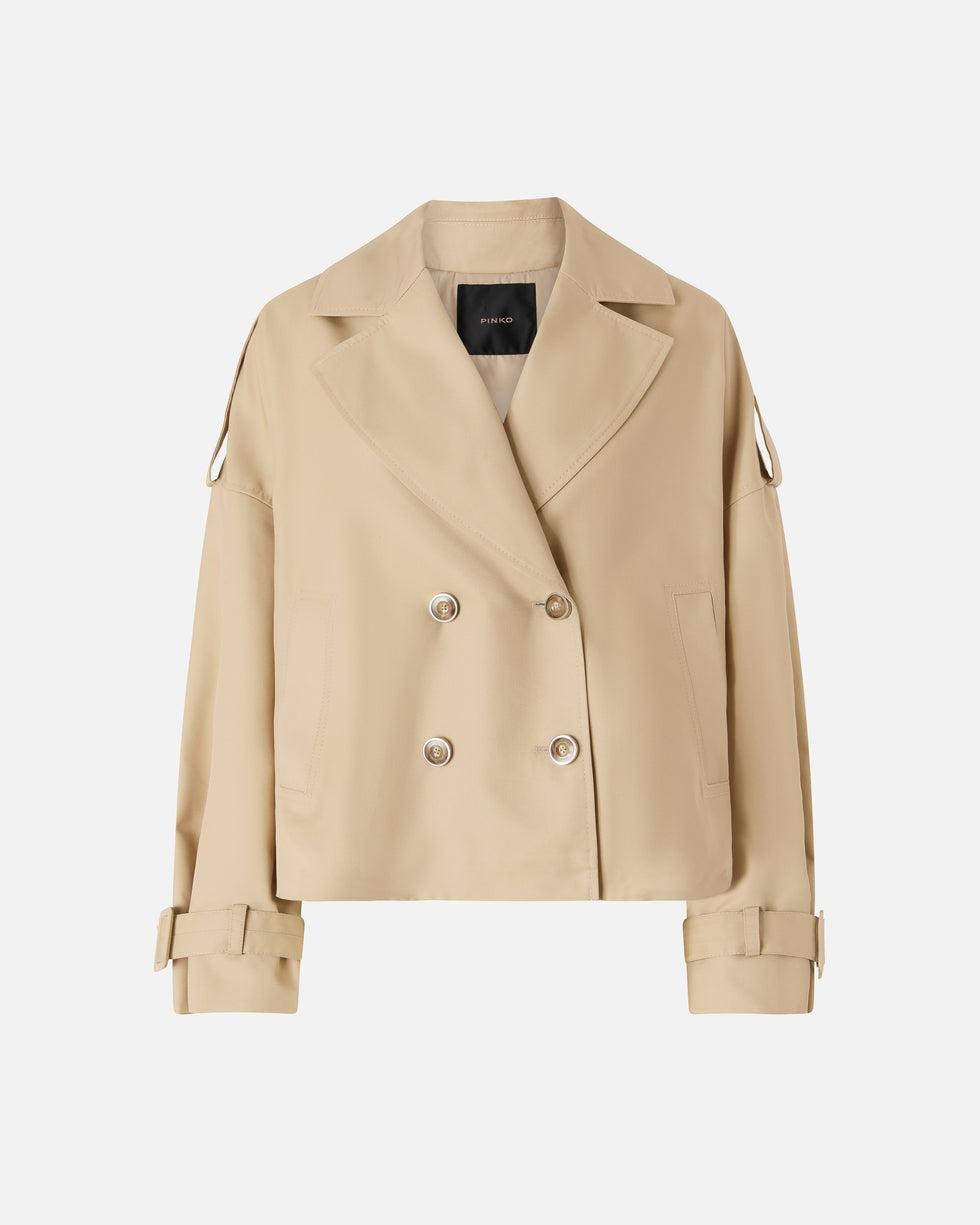 Trench corto doppiopetto<BR/> 106325A1PR D41 PINKO