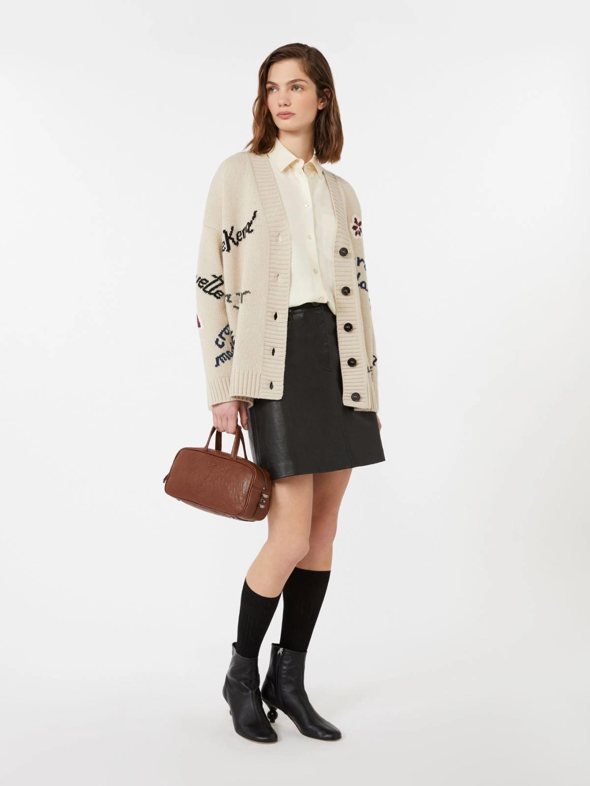 Cardigan over in filato di lana BELGIO 005 WEEKEND