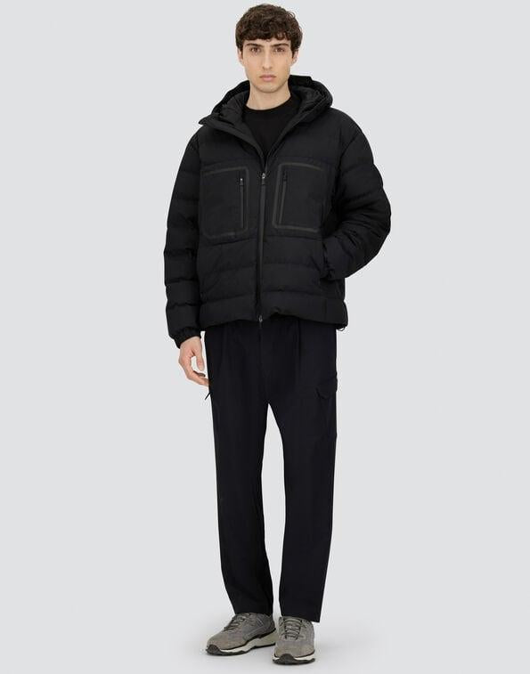 GIACCA CON CAPPUCCIO IN 2 LAYER WINDSTOPPER<BR/> PI001294U12840 9300 HERNO