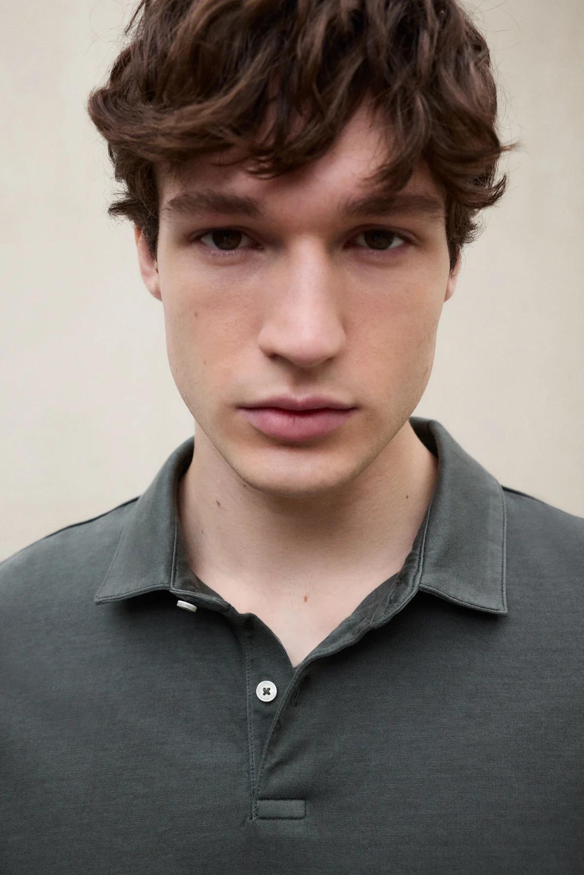 Polo Theo Verde Scuro<BR/><BR/> THEO 424 ECOALF