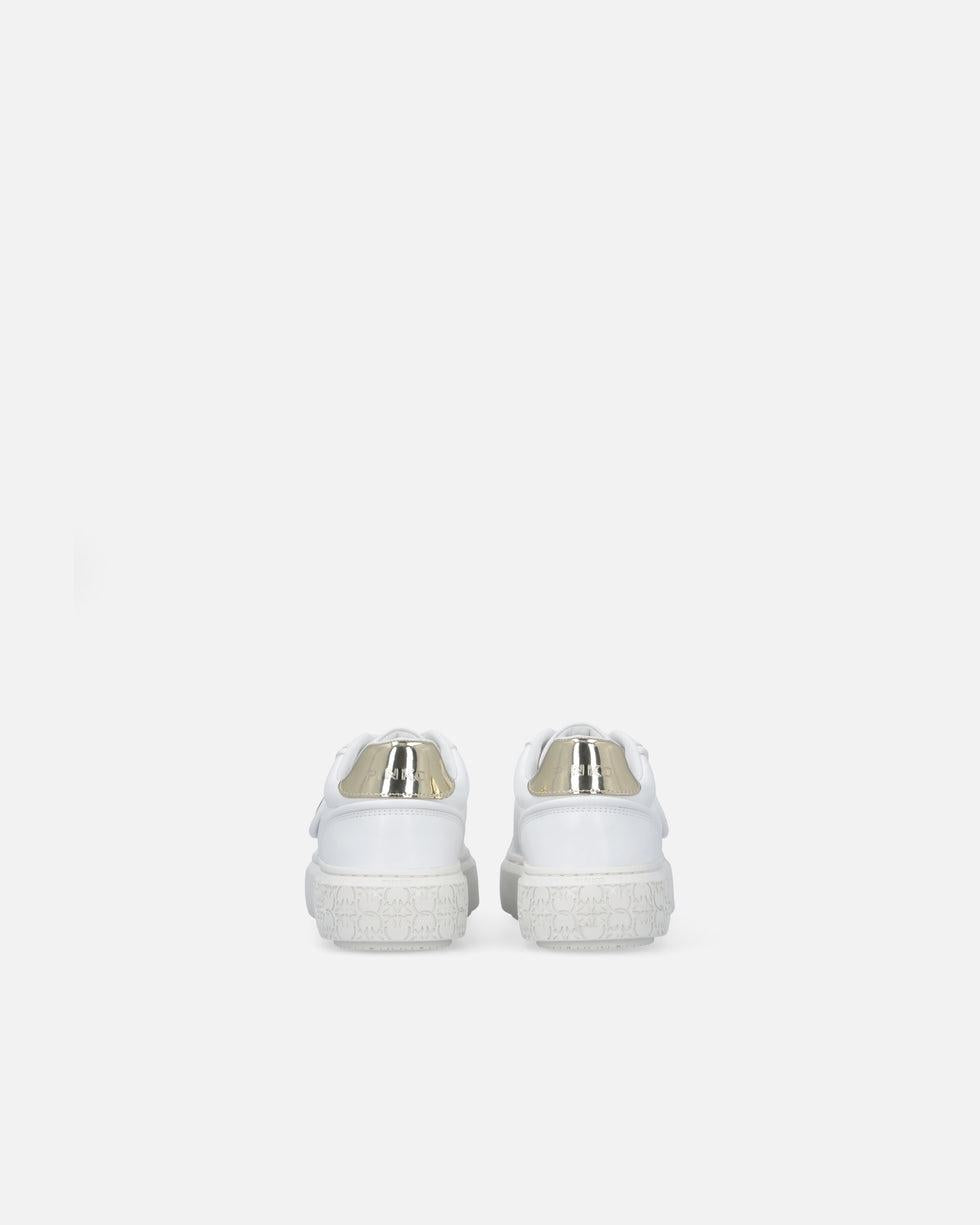 Sneakers in pelle con logo Love Birds SS0041P087 Z1B PINKO