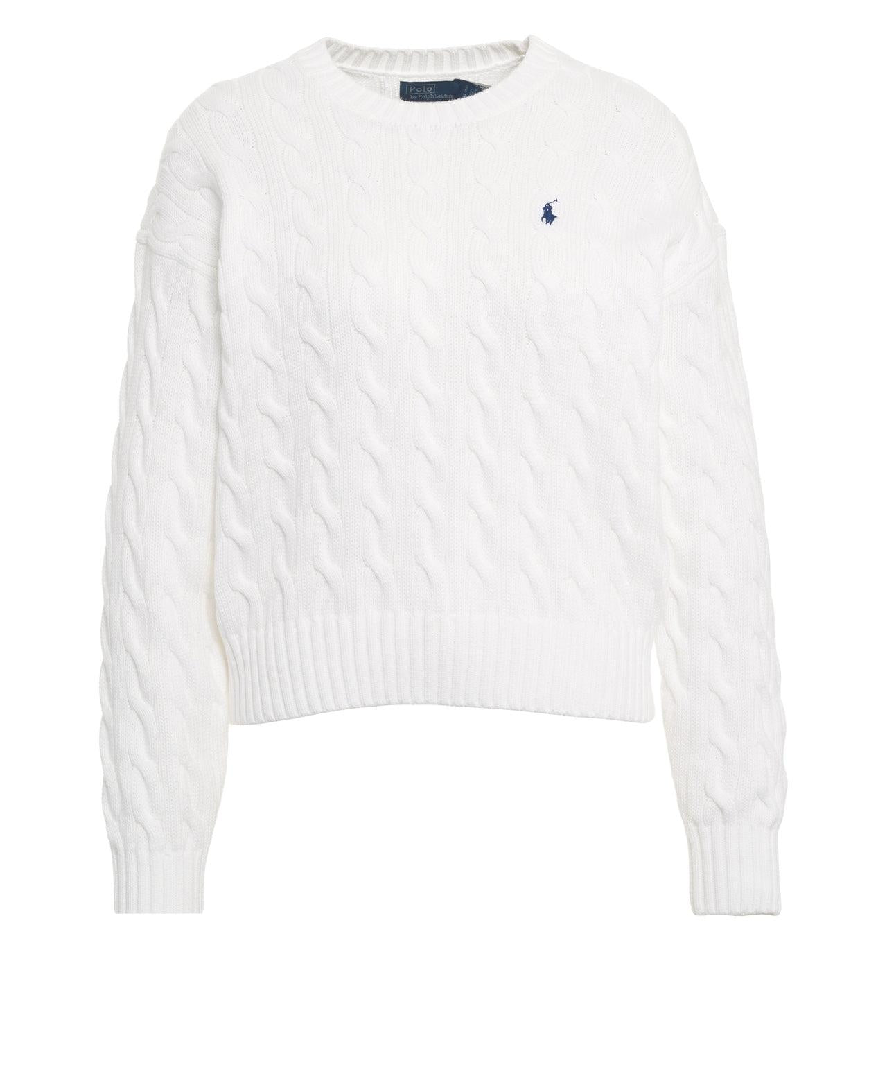 Maglione in cotone con lavorazione a trecce 211A96245 003 RALPH LAUREN