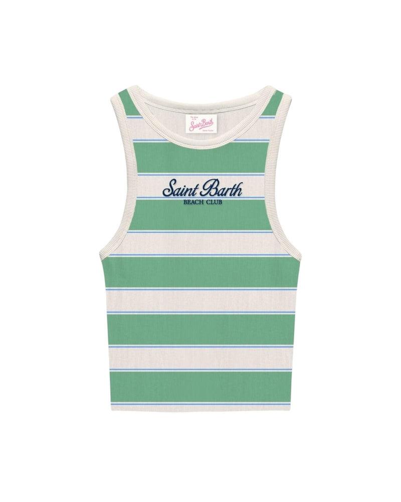 Canotta in cotone a coste AAD001 02677L MC2 SAINT BARTH