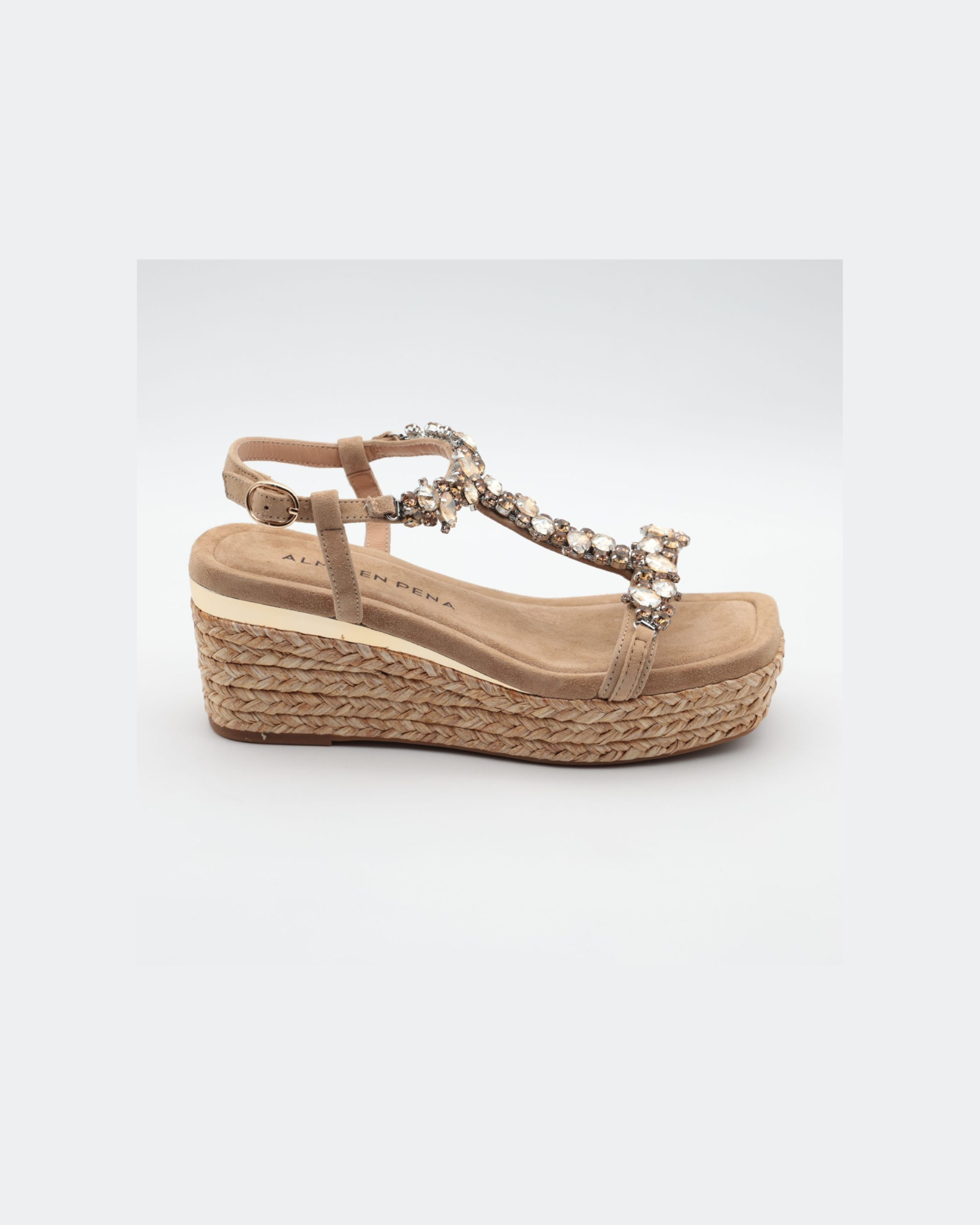 Sandalo a zeppa con pietre 6506 SUEDESAND ALMA EN PENA