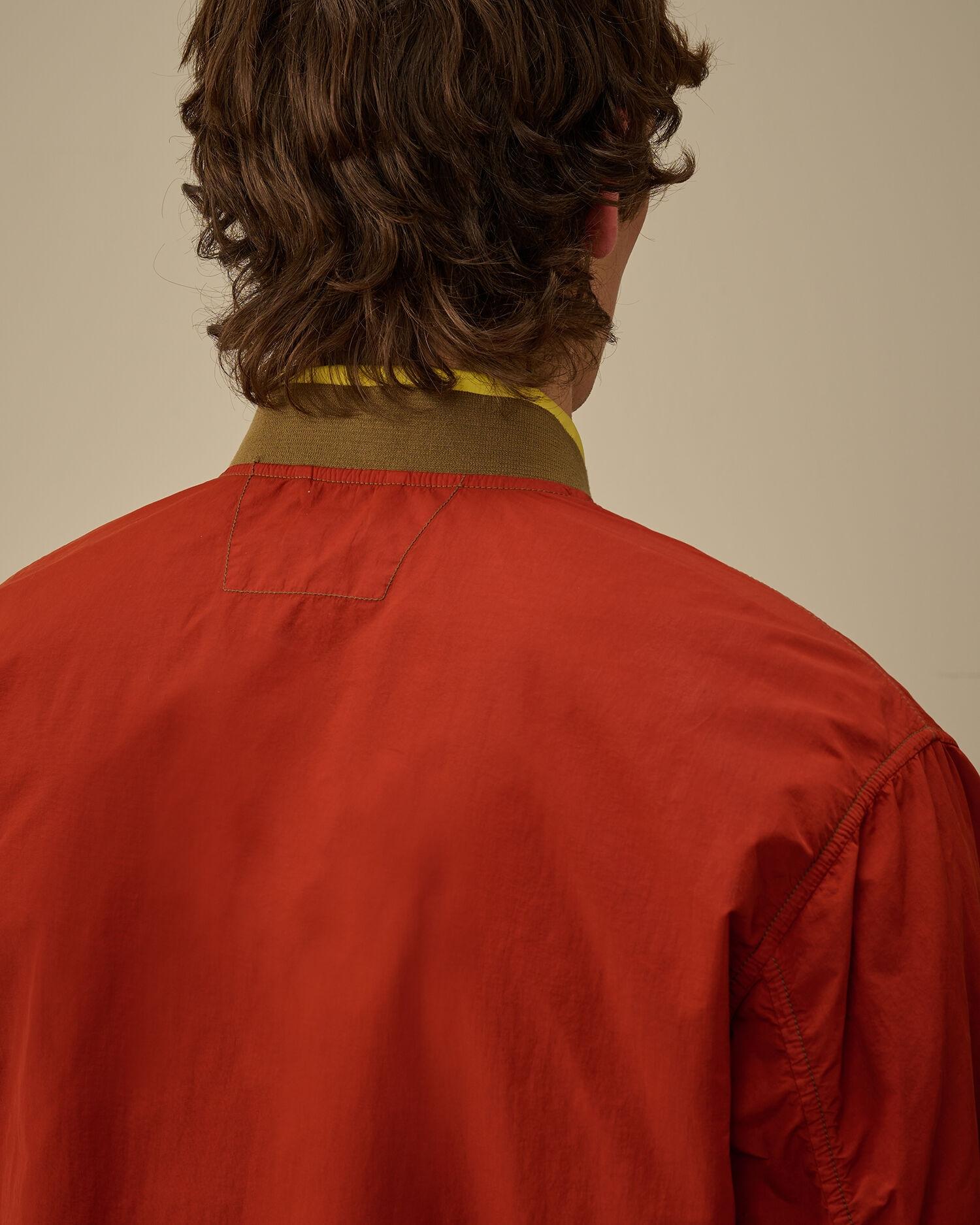 Contrast Flatt Nylon Bomber Jacket<BR/> OW296A005991C 560 C.P. COMPANY
