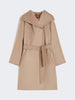 Cappotto con cappuccio in lana