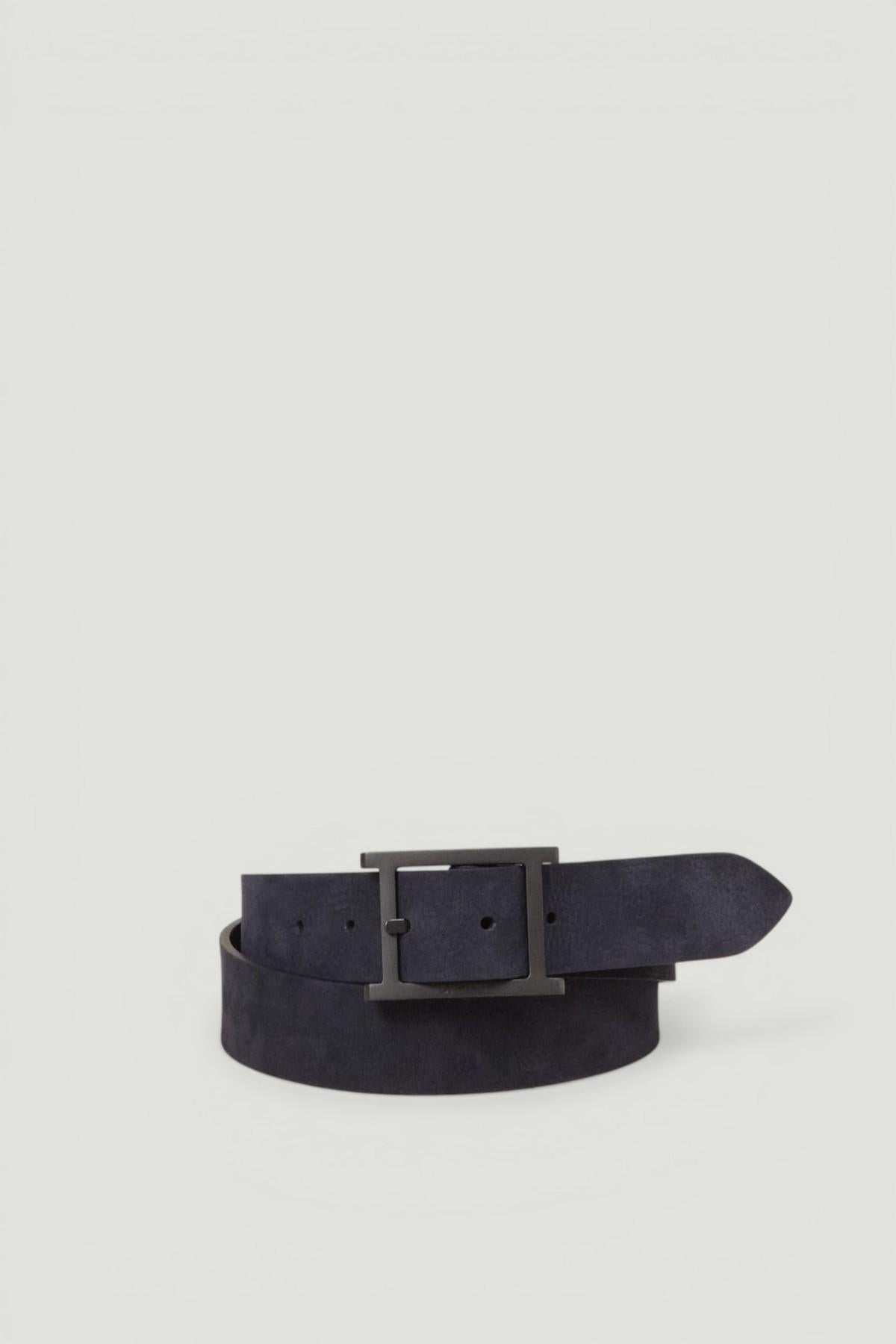 Cintura reversibile nera U08364NBD BLU/NERO ORCIANI