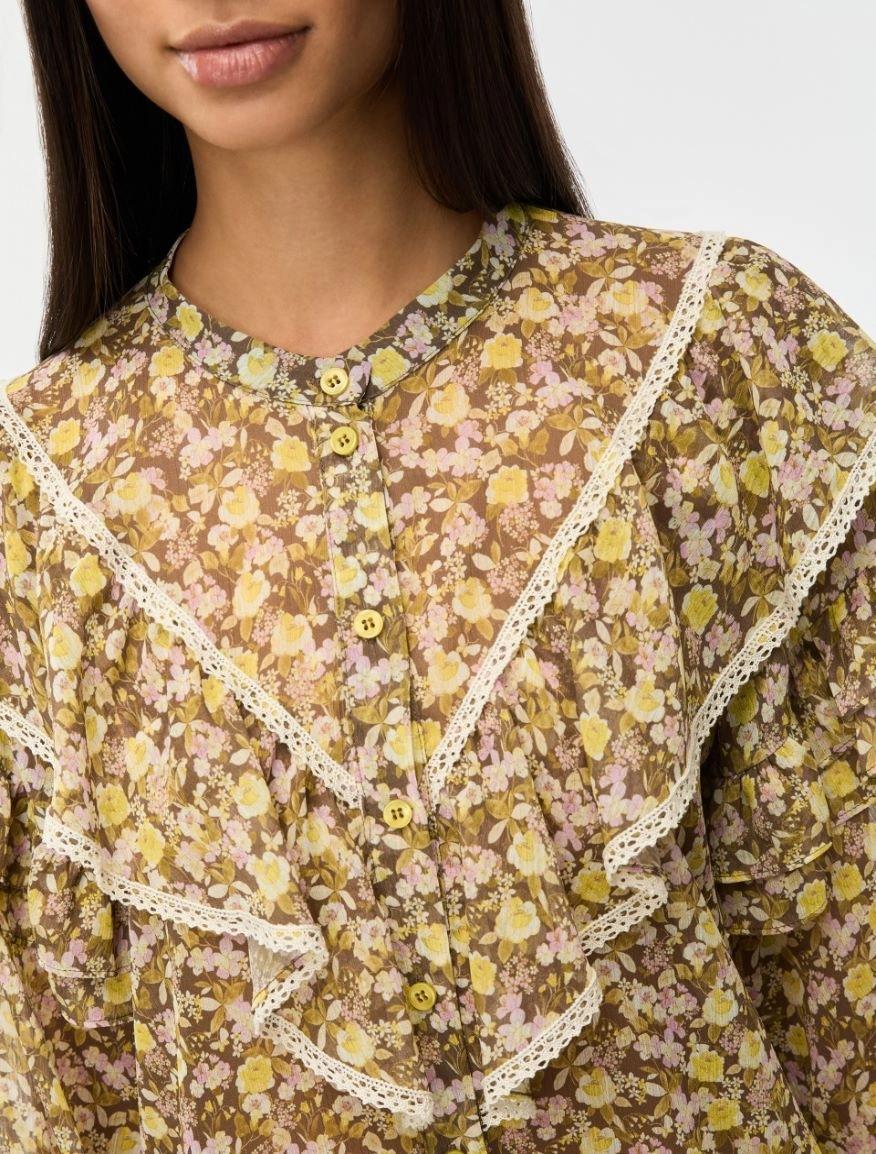 CAMICIA STAMPATA<BR/>Oliva IBLMITICO 006 IBLUES