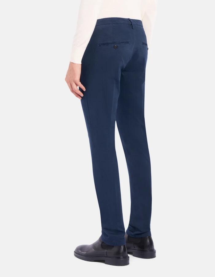 Pantaloni Gaubert slim in gabardina mano calda<BR/> UP235GSE043PTD 899 DONDUP