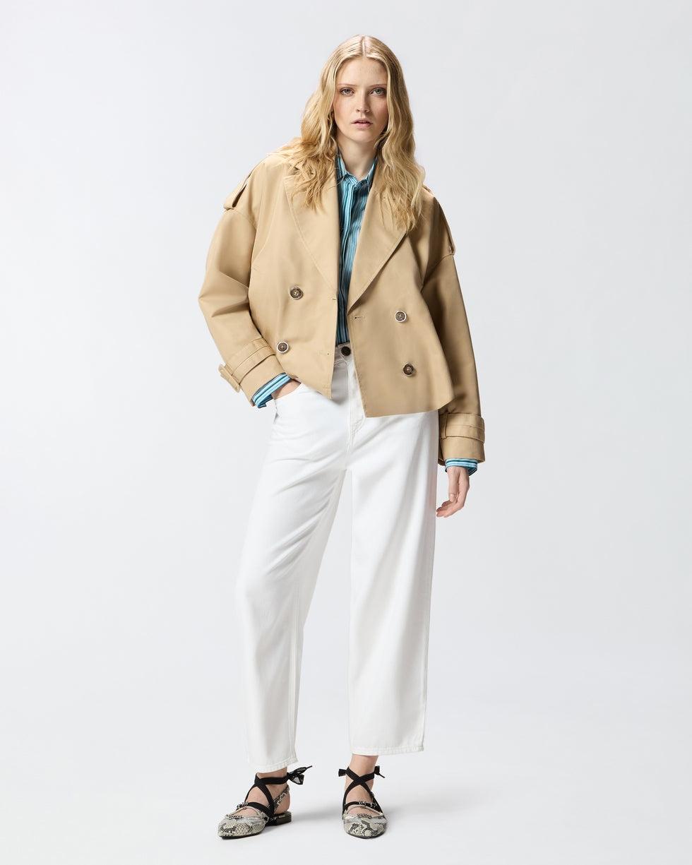 Trench corto doppiopetto<BR/> 106325A1PR D41 PINKO