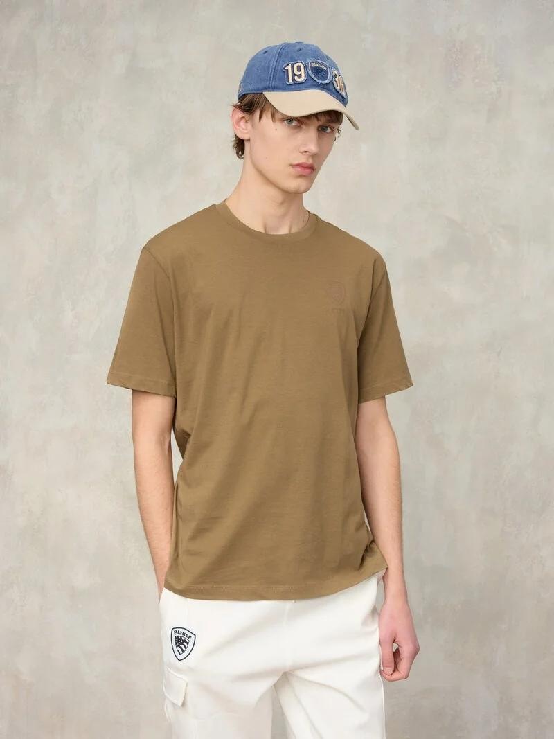 T-SHIRT LOGO IN TONO EUTAW<BR/> BLUH02302 7439/340 BLAUER