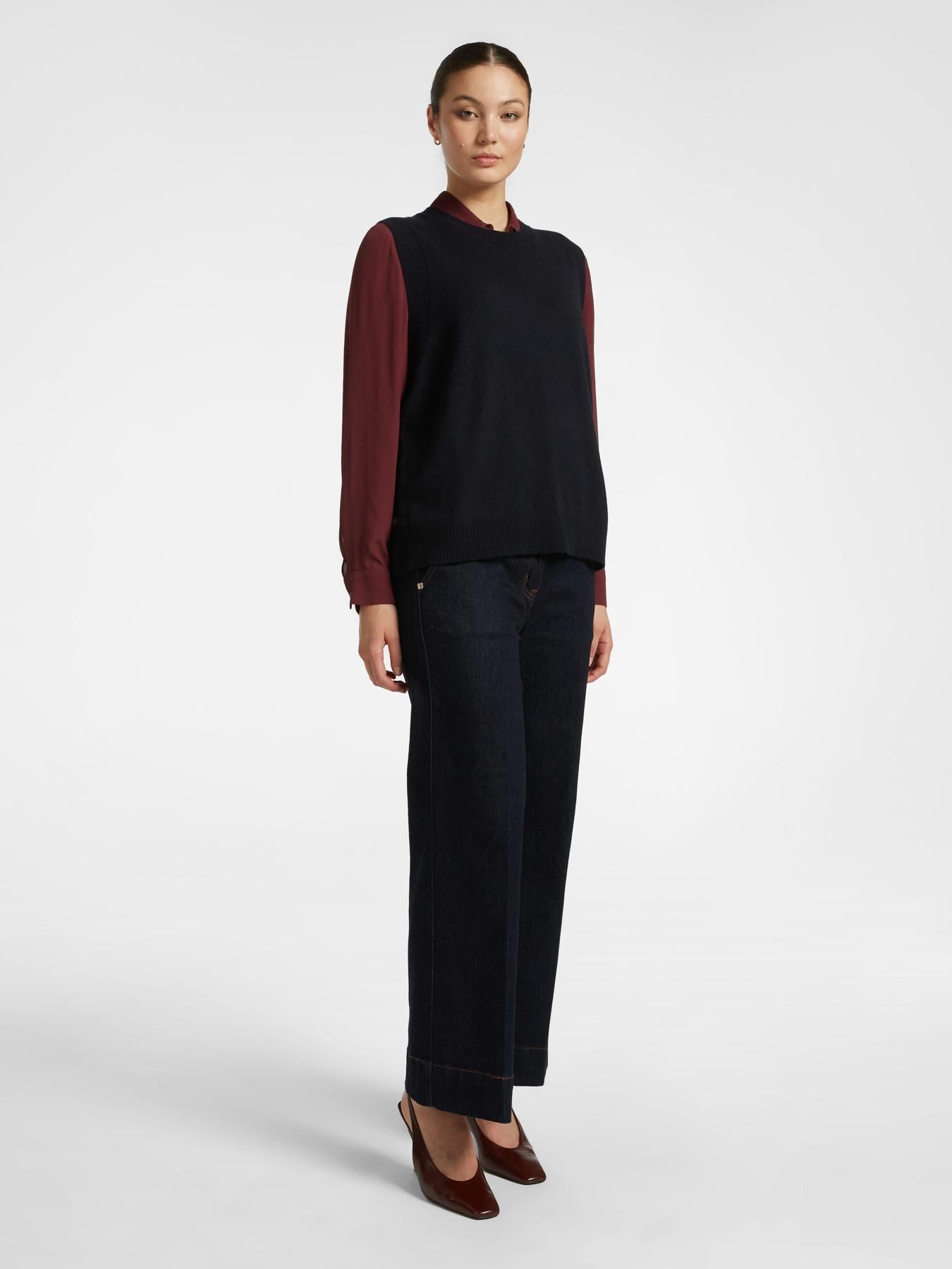 Gilet donna in pura lana
