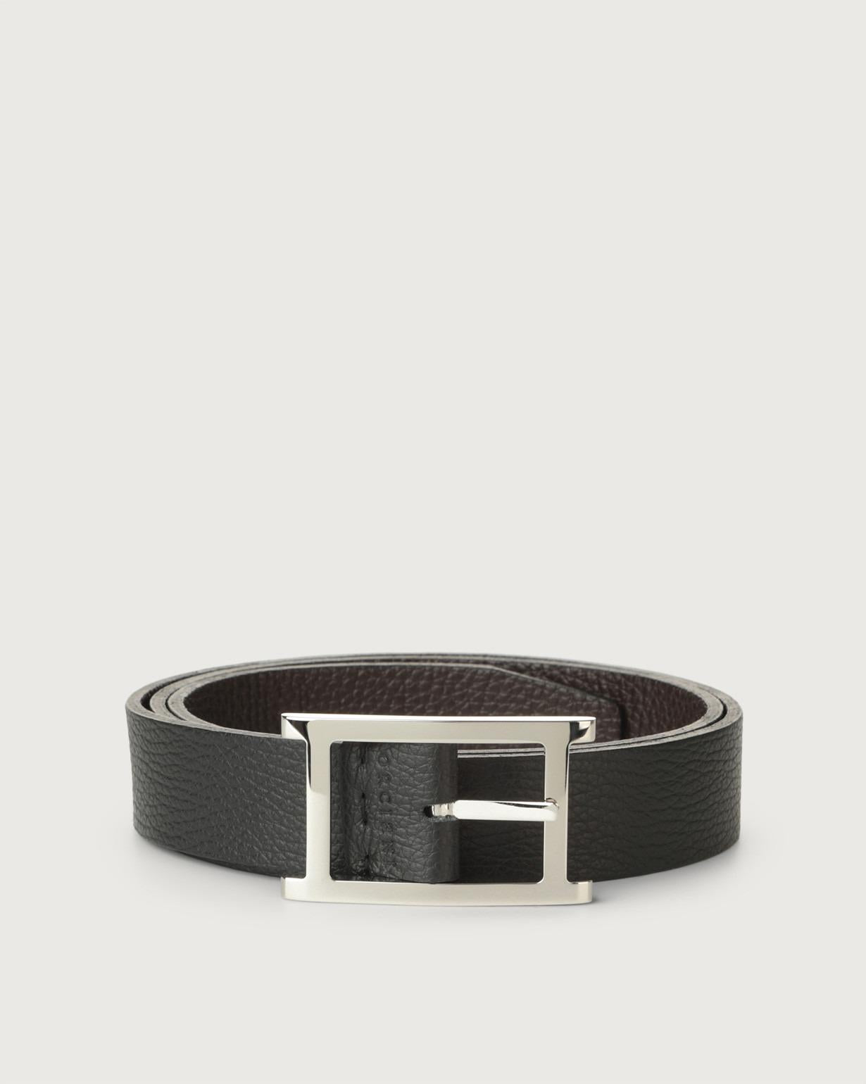 Cintura Micron Double in pelle<BR/> U08238 NERO/EBANO ORCIANI