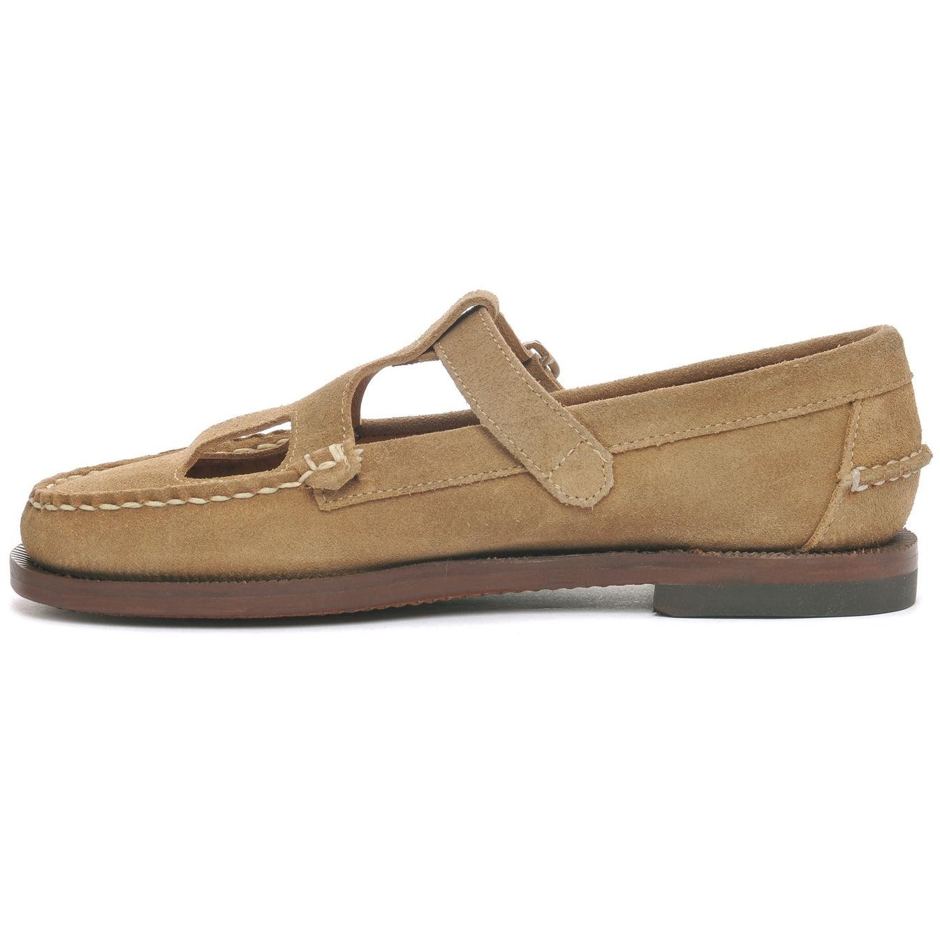 ANGELINA FLESHOUT WOMAN<BR/>Mocassini da lavoro da donna beige gialli con chiusura a fibbia 71131IW AGB SEBAGO