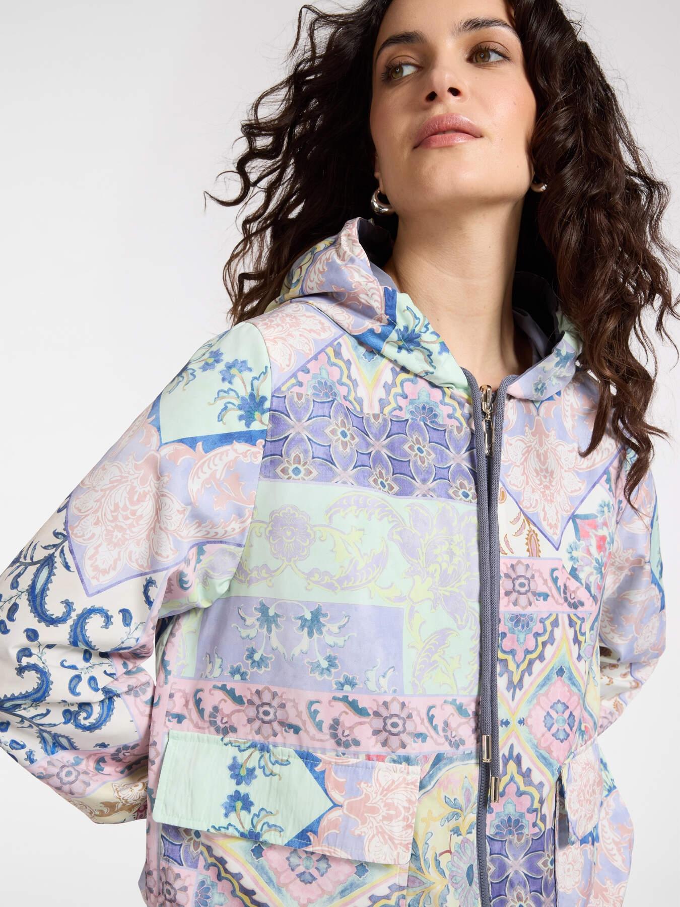 Parka reversibile stampato con cappuccio<BR/> F048P000193N 23 ELENA MIRO