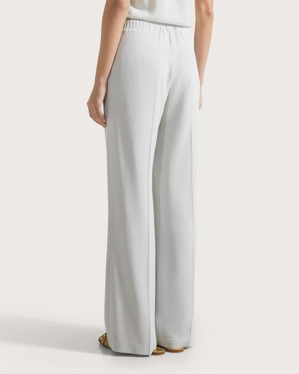 Pantalone lungo relax fit elasticato dietro in cady crêpe viscosa<BR/> PT1173460206 902 SEVENTY
