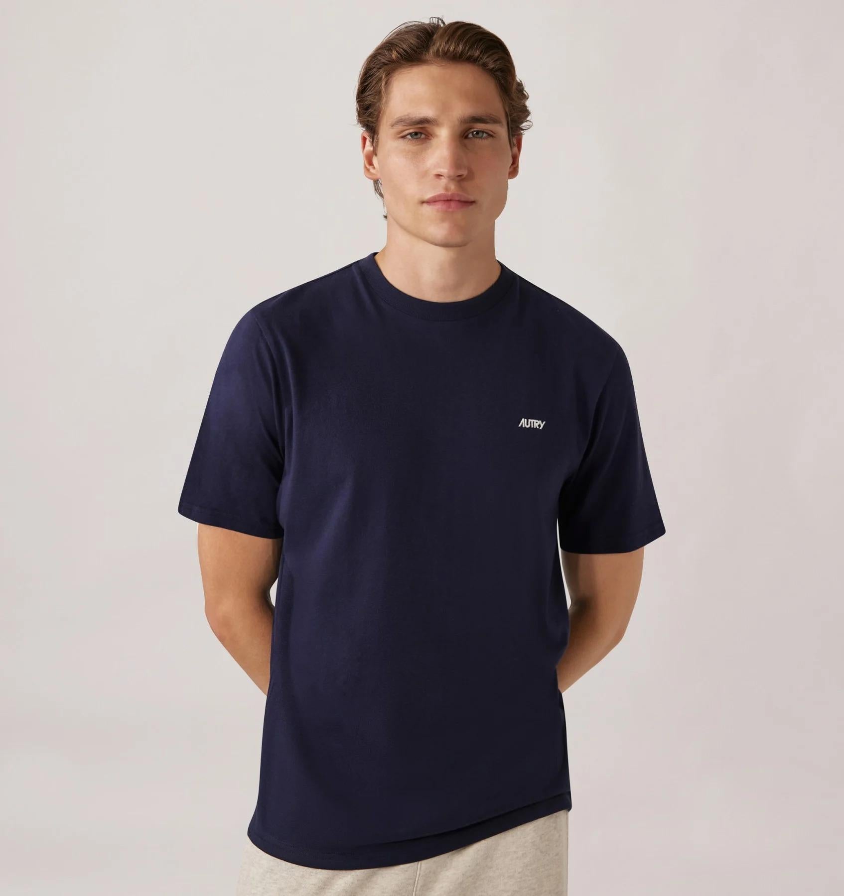 T-SHIRT LOGO AUTRY RICAMATO UOMO TSPM A7CB AUTRY ACTION SHOES