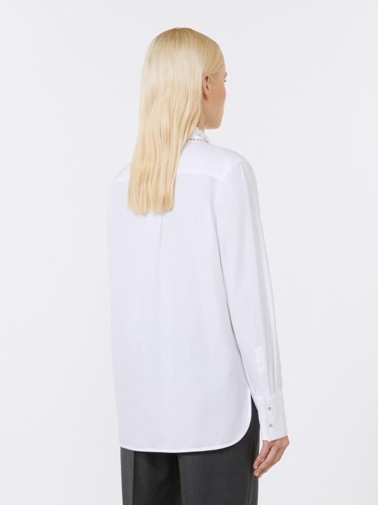 Camicia in popeline con cristalli STAFFA 001 MAX MARA STUDIO
