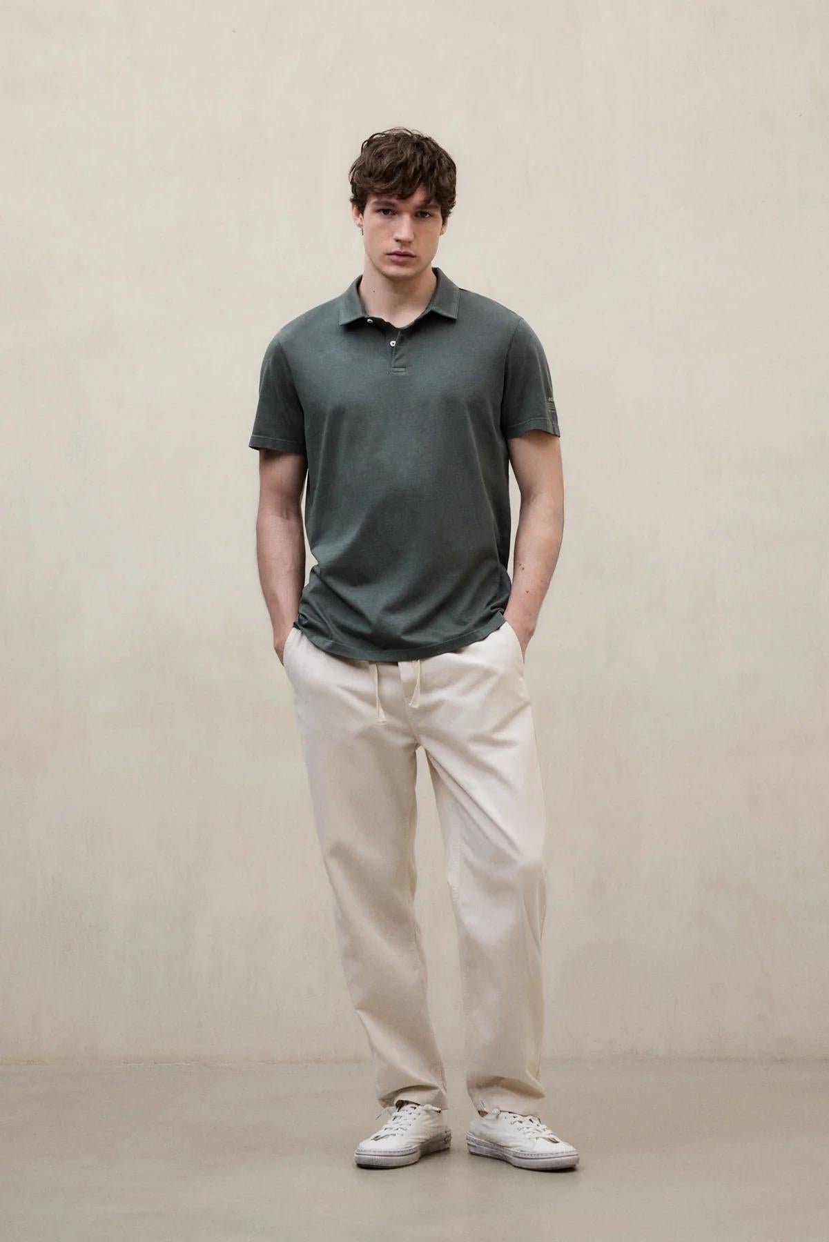 Polo Theo Verde Scuro<BR/><BR/> THEO 424 ECOALF