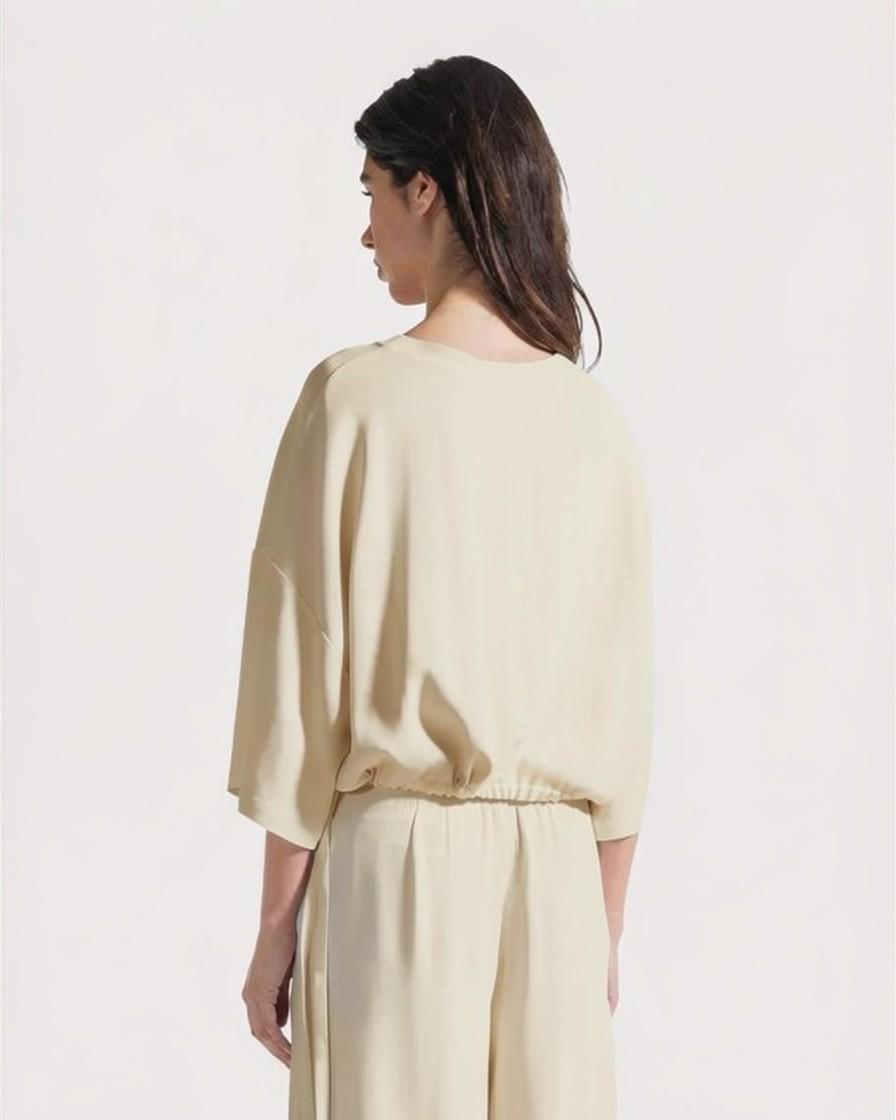 Blusa in cady crêpe viscosa<BR/> CA1522460206 006 SEVENTY